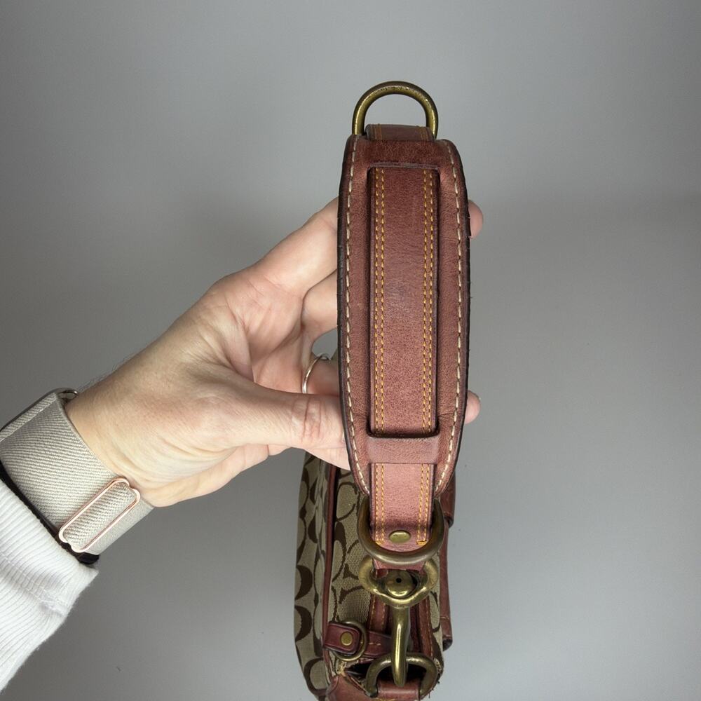 VTG Y2K Coach Special Edition 2004 Fall Mini Bag Burgundy Leather With Wallet - Picture 4 of 16
